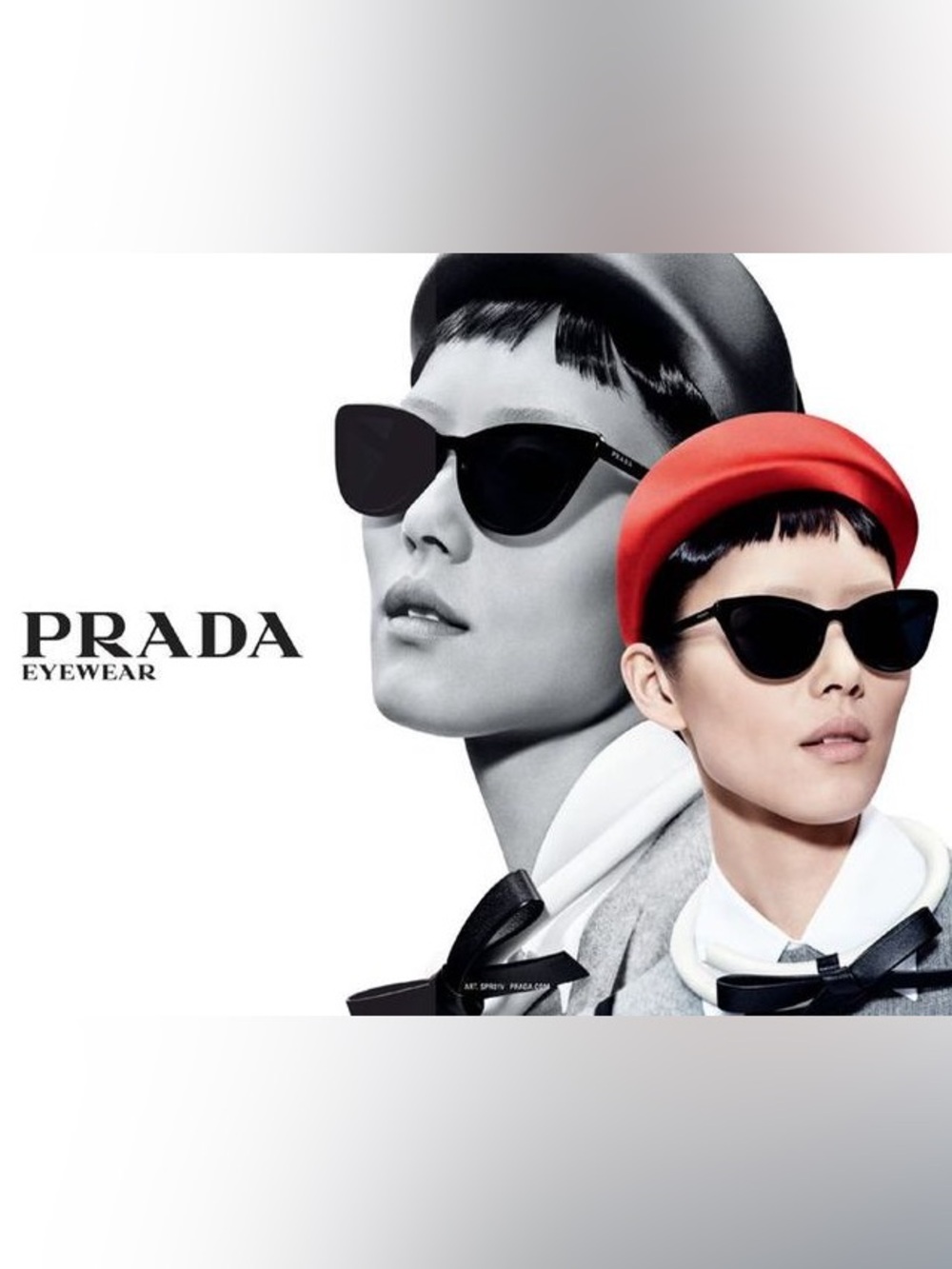 Prada Black Cat-Eye Sunglasses